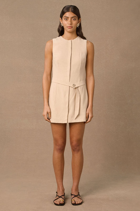 AELIA MINI DRESS - SAND