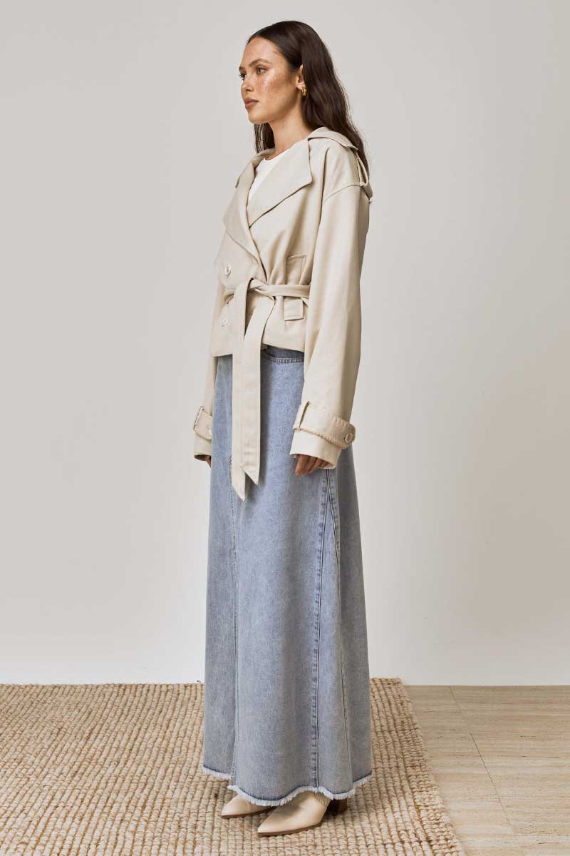 ASPEN TRENCH COAT - NATURAL