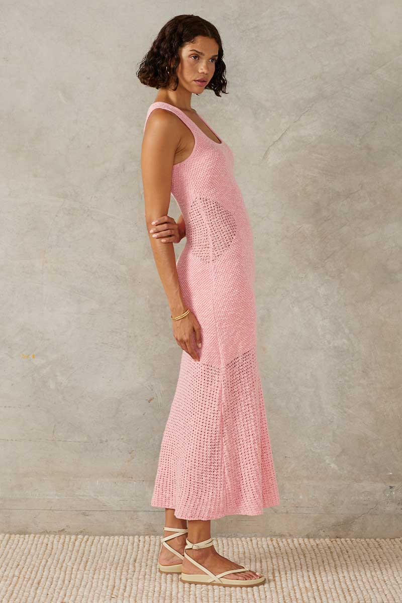 MARINA KNIT DRESS - PINK