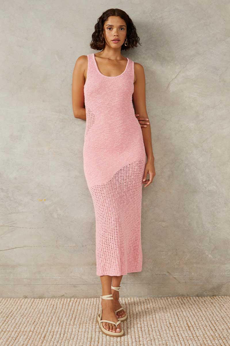 MARINA KNIT DRESS - PINK