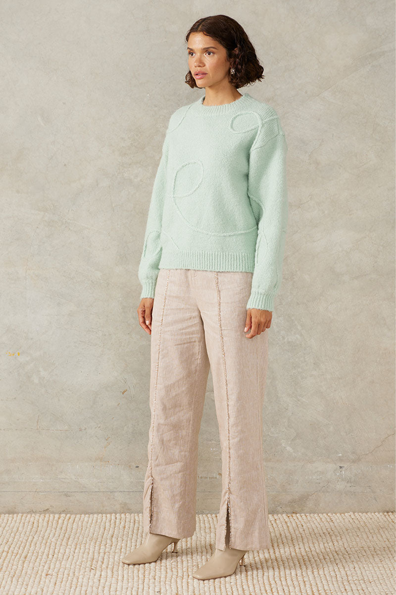 MOTION KNIT JUMPER - MINT