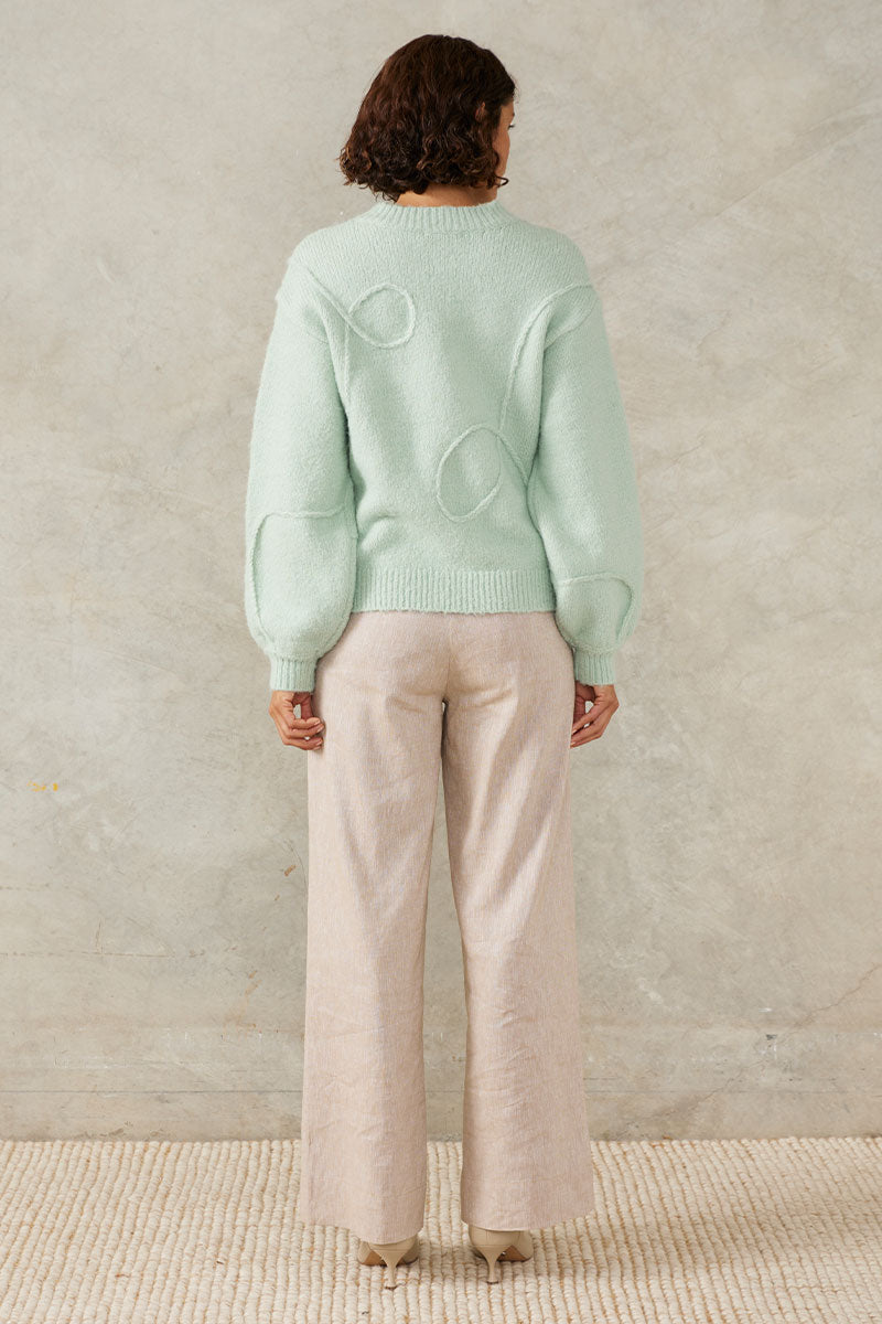 MOTION KNIT JUMPER - MINT