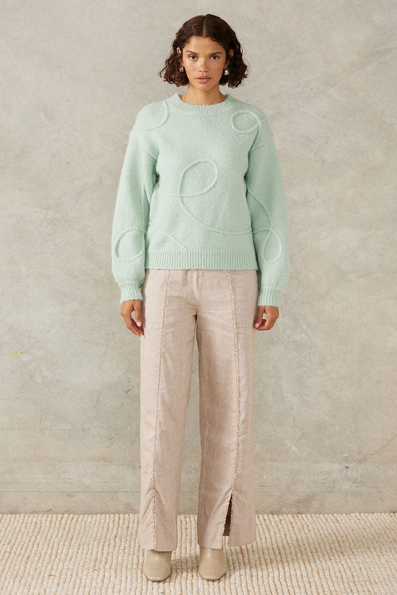 MOTION KNIT JUMPER - MINT