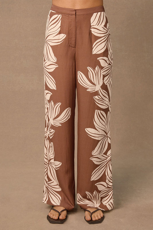 PALMERA PANT - COCAO BASE PALMERA FLORAL