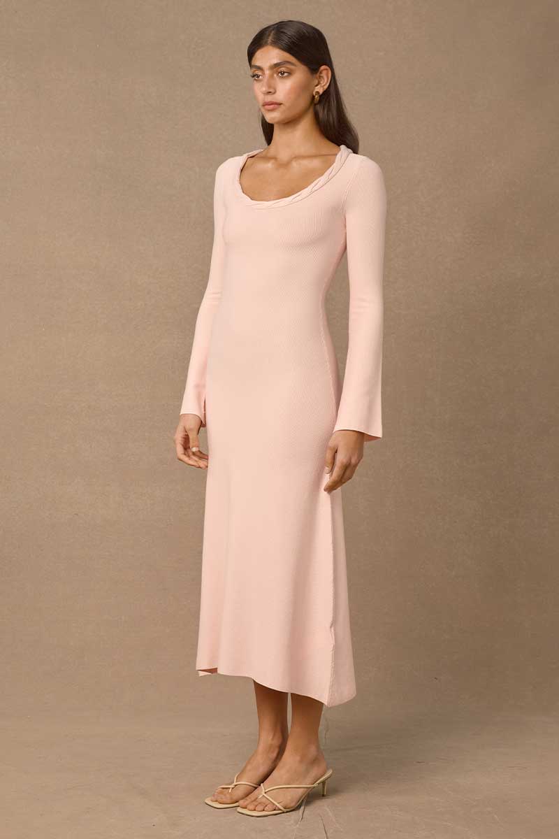 PALOMAS MIDI DRESS - LIGHT PINK