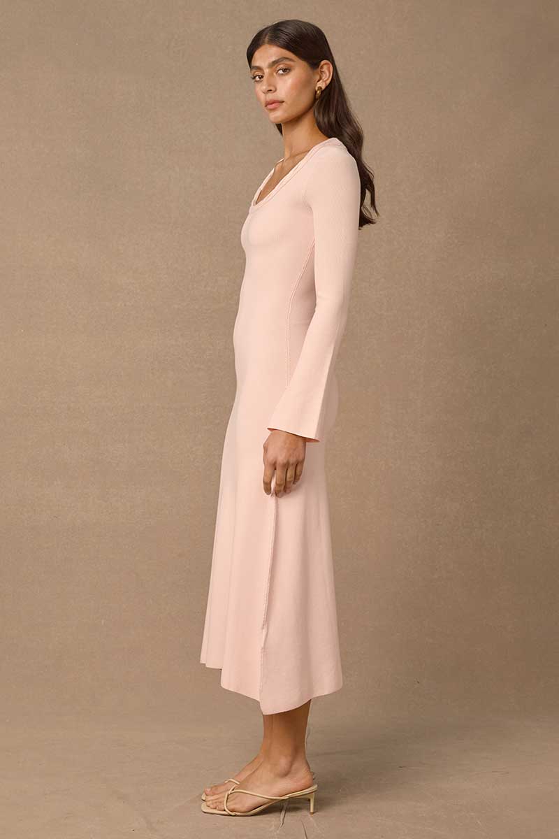 PALOMAS MIDI DRESS - LIGHT PINK