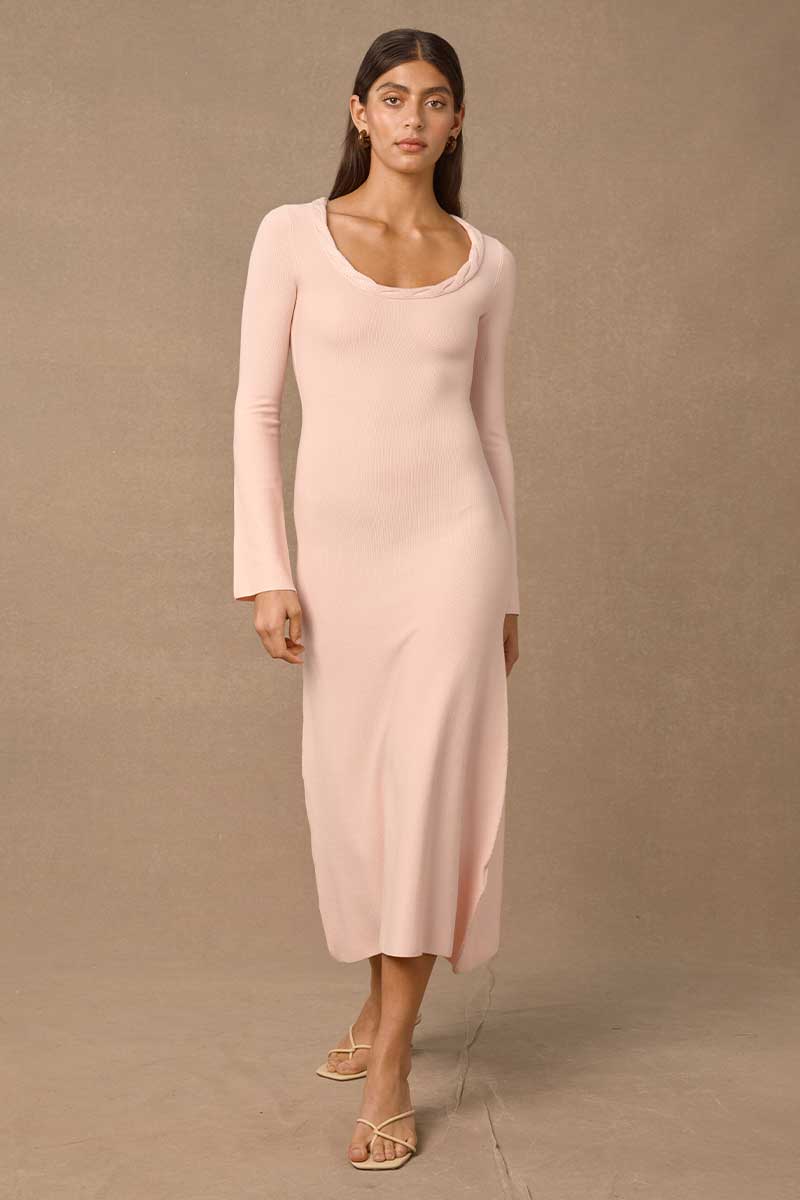 PALOMAS MIDI DRESS - LIGHT PINK