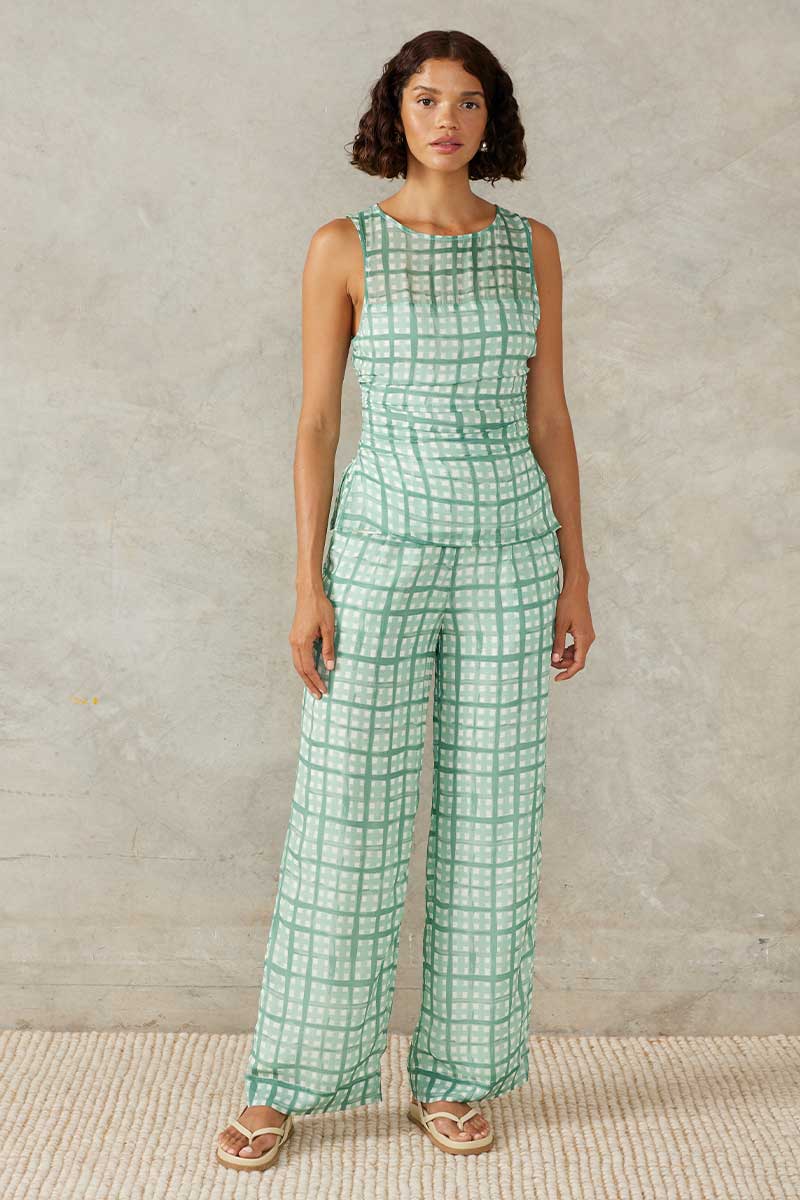 SEASIDE PANT - SEASIDE CHECK