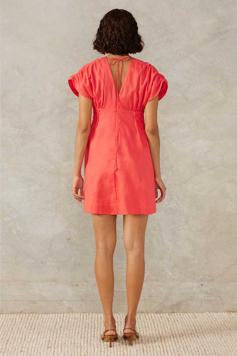 SUNLIGHT MINI DRESS - HIBISCUS PINK