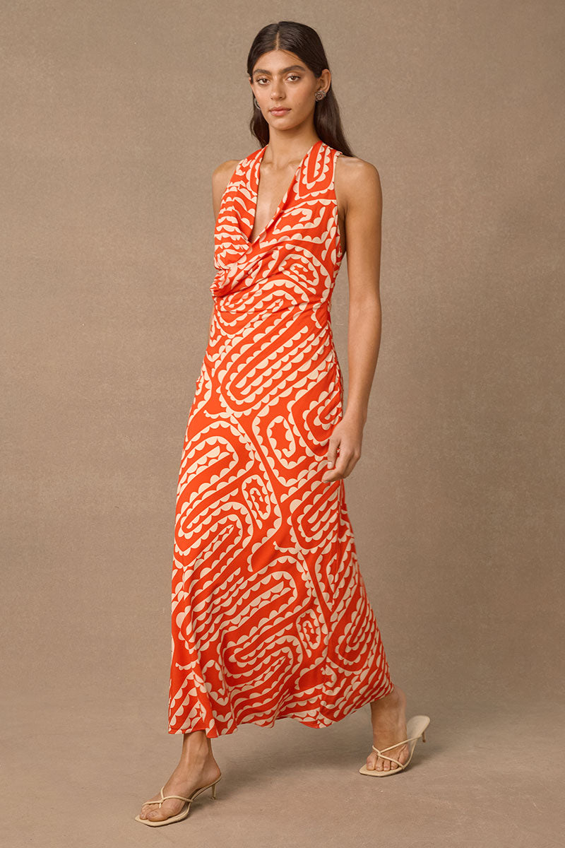 TEMPO PRINT MAXI DRESS